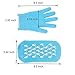 Pinkiou Moisturizing Gloves Socks Set Gel Spa for Moisturize Soften Repairing Dry Cracked Hands Feet Skin Care Silicone inside-Bluethumb 2