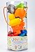 Joyin Toy 12 Pack 3.5'' Squirt Squeaker Bath Toys with Toy Organizer for Fun Bath.