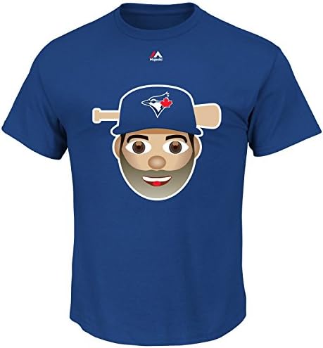 VF Jose Bautista Toronto Blue Jays #19 Men's Emoji Player T-Shirt (Small)