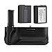 Powerextra VG-C2EM Battery Grip + 2-Pack High Capacity 1500mAh NP-FW50 Batteries Replacement for Sony Alpha A7II/A7S II/A7R II Digital SLR Camera