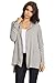 Alexander + David Womens Casual Oversized Zipper Hoodie - Lightweight Terry Knit Sweatshirt
