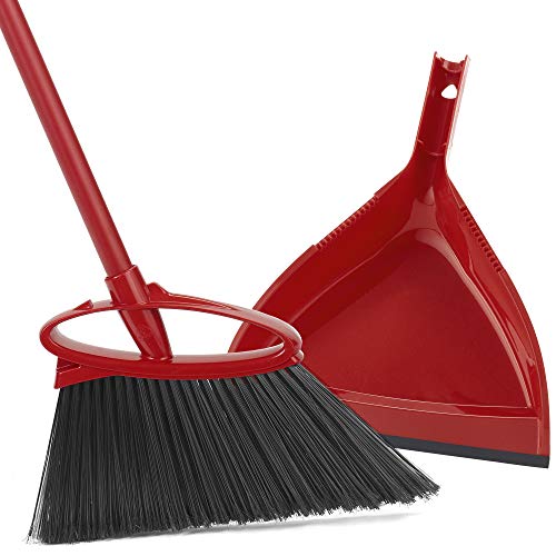 O-Cedar Angler Angle Broom With Dust Pan