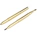 Youngman Retractable Multi-purpose Makeup Brush 2 in 1 Retractable Lip Brush Eyeshadow Brush and Concealing Brush 1 PC (Gold)