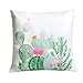 YINFUNG Cactus Pillow Covers Succulent Cacti Throw Pillow Cover 18x18 Tropical Plant Decorative Couch Pillow Cases Sofa Colorful Flower Square Cushion Cover Girls Bday Gifts 1 Piece