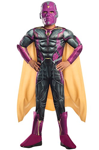 Boys Avengers Deluxe Vision Muscle Chest Costume