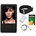 iShoppingdeals - Black Silicone Skin Case Cover + Lanyard + Clip + Screen Protector for Microsoft Zune 80GB 120GB