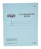 School Smart Examination Blue Book, 12 Pages, 7 x 8-1/2 Inches, 15 lbs, Pack of 50
