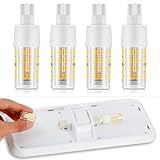 Kohree 12 Volt Replacement Bulb 921 Wedge LED Bulb, 12V T10 Interior Lighting RV Light Bulbs for Trailer Motorhome 5th Wheel, Marine Boat Dome Light Replacement(Pack of 4, 3000K, Warm/Soft White)