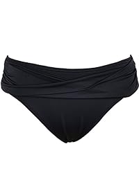 Bikini de dama con cobertura completa, color negro