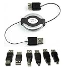 NEEWER® USB Travel Kit 1394 Firewire Cable 6 Adapters A/b