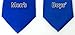 Spring Notion Boys' Satin Zipper Necktie with Gift Box Royal Blue Large