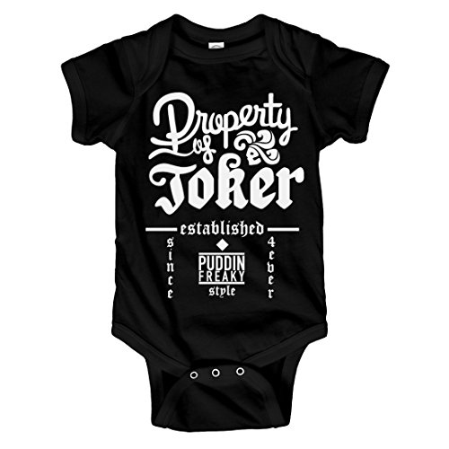 Property of The Joker Lil Baby: Infant Rabbit Skins Lap Shoulder Creeper