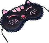 Gent House Black Cat Kitty Eye Sleep Mask Sleeping Eye Blinder Shade