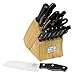 Chicago Cutlery Metropolitan High-Carbon Blade Block Knife Set (15-Piece)