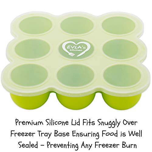 Baby Food Freezer Trays & Reusable Food Pouches | Baby Food Storage Pouch Perfect for Serving Homemade Healthy Smoothies & Purees | Easy Clean & Saves Money | Better for Babies Toddler & Environment
