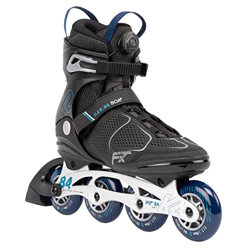 K2 Skates Herren Inline Skates F.I.T. 84 BOA, Grey - Blue, 30G0615.1.1.085