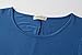 LARACE Women 3/4 Sleeve Tunic Top Loose Fit Flare T-Shirt(3X, Steel Blue)
