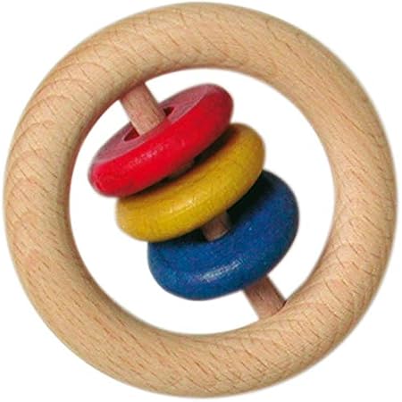 Amazon ケーファー Gluckskafer 玩具 ラトル 木製 おもちゃ ベビー 赤ちゃん 天然素材 リングラトル 小 がらがら ラトル おもちゃ