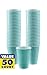 Amscan Premium Robins Egg Blue Plastic Cups (12 oz) 50 Count - Stackable, Heavy-Duty & Eco-Friendly Party Drinkware, Vibrant Color & Ultimate Durability