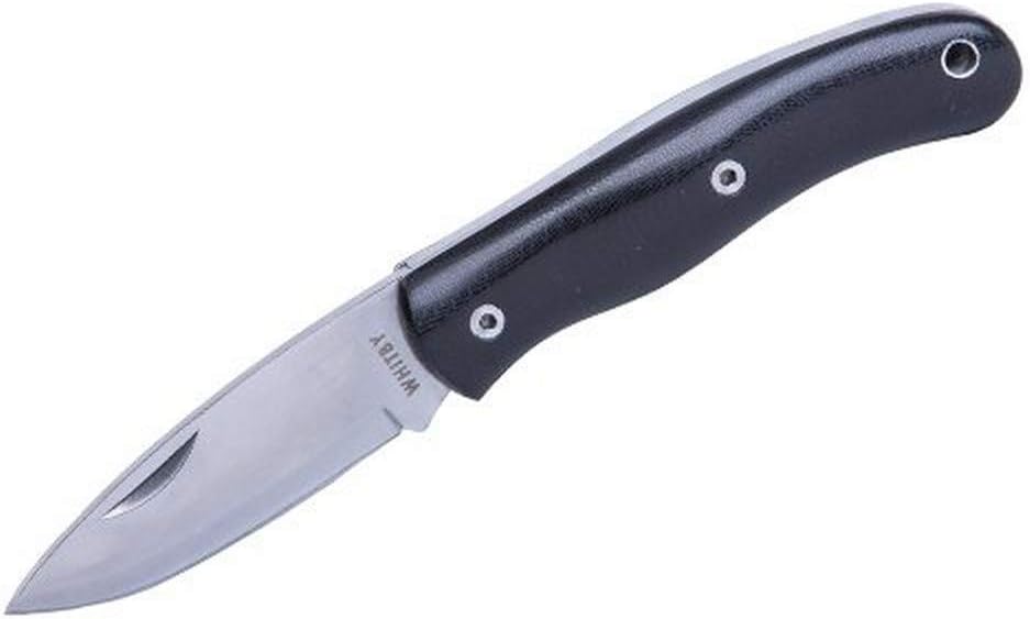 Whitby Unisex's Slip Joint G10 Handle Knife, Black, Small