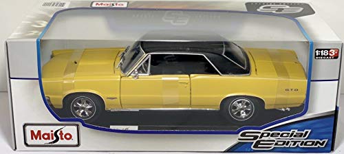 1965 Pontiac GTO MAISTO SPECIAL EDITION Diecast 1:18 Scale Yellow