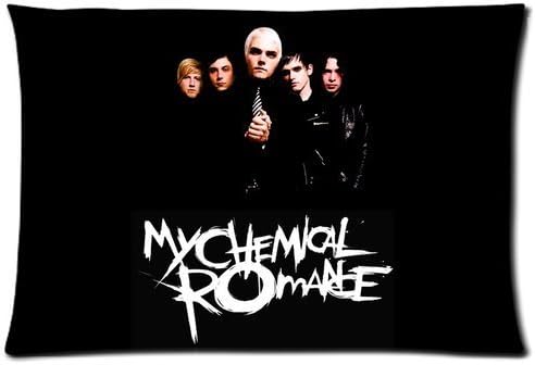 RAROFU Famous American punk band My Chemical Romance Custom Zippered Pillow Cases 16x24 (Two sides)
