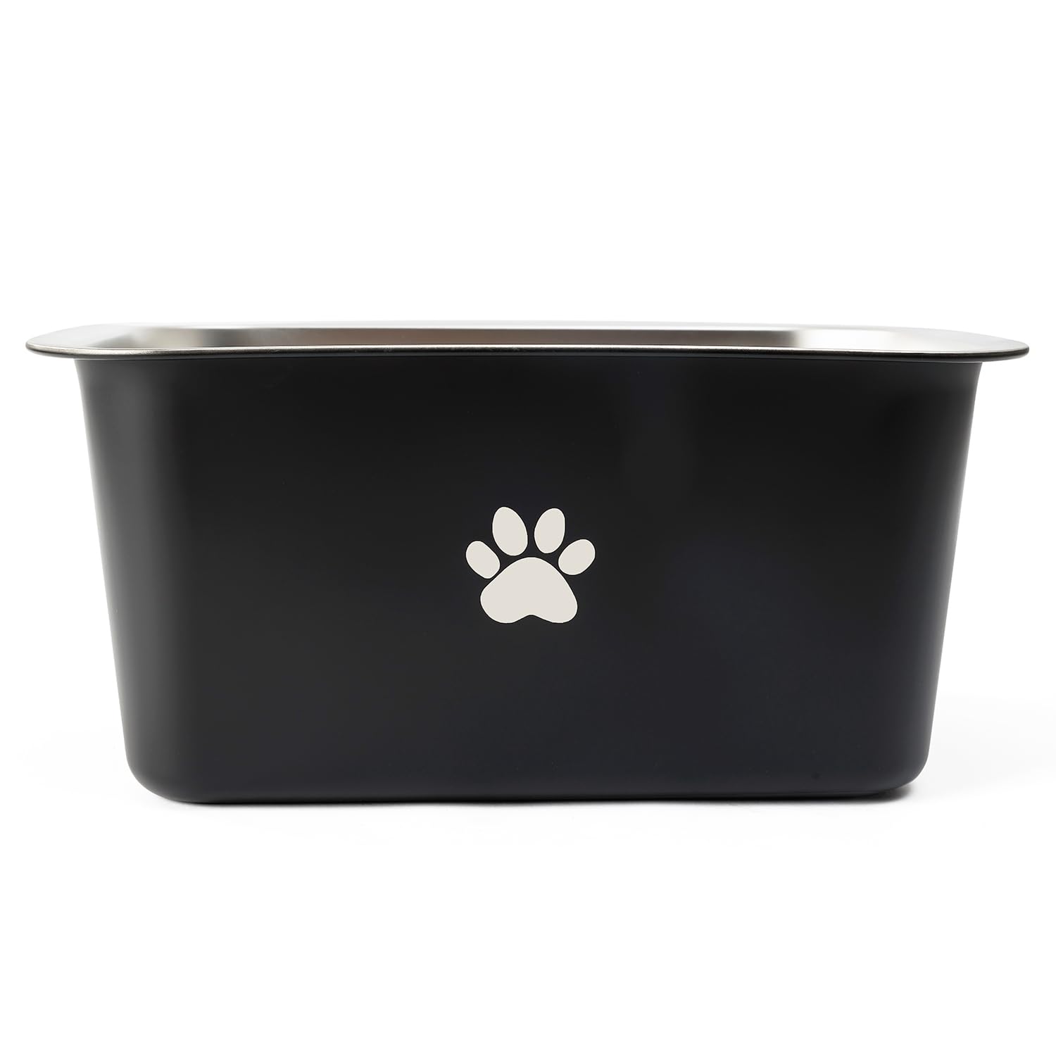 Photo 1 of Podinor 2.5 Gallons 40 Cup Non Slip Stainless Steel Large Dog Water Bowls, Outdoor Metal Dog Bowls Extra Large Breed, High Capacity Water Bowl for Big Giant Huge Dogs, Black
