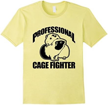Men's GUINEA PIG  T SHIRT CAGE FIGHTERS FUNNY PET TEE 2XL Lemon