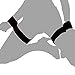 Lononvie Couples Sexy Game sm Bondage Restraints Nylon Fetish Thigh Cuffs and Handcuffs Strap BDSM