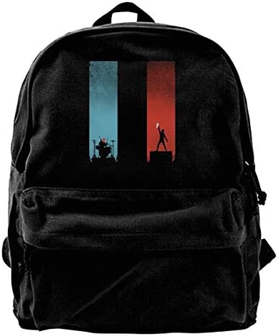 Canvas Backpack 21 Pi-Lots Rucksack Gym Hiking Laptop Shoulder Bag Daypack For Men Women