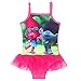 KIDHF Trolls One Piece Summer Swimsuit Girls Princess Swimwear (Rose,110/4-5Y)