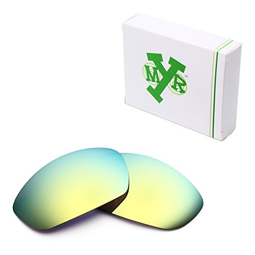 MRY Polarized Replacement Lenses for Oakley Straight Jacket 2007 Sunglasses (Standard, 24K Gold Mirror-Polarized)