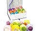 Noyali 12 Spa Bath Bombs Set- Premium Lush bath bombs Luxurious Handmade – 6 Each 3.5 & 4 Oz. – 100% Natural Ingredients, Rich Fragrances, Essential Oils, Pure White in Designer Packaging by noyali