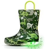 Outee Toddler Girls Rain Boots Kids Baby Light Up