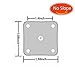 GRESATEK Furniture Legs Attachment Plates Industrial Strength Mounting T-Plate 5/16