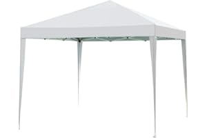 Impact Canopy 10' x 10' Canopy Tent Gazebo with Dressed Legs, White
