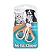 PetBonus Professional Pet Nail Clipper,45-Degree Curved Design,Super Easy and Safe,for Small Breed Dog,Cat,Rabbit,Ferret and Small Animals(Orange)