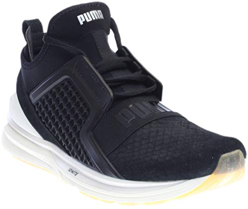 PUMA Men's Ignite Limitless Reptile Cross-Trainer Shoe, Black, 10 M US