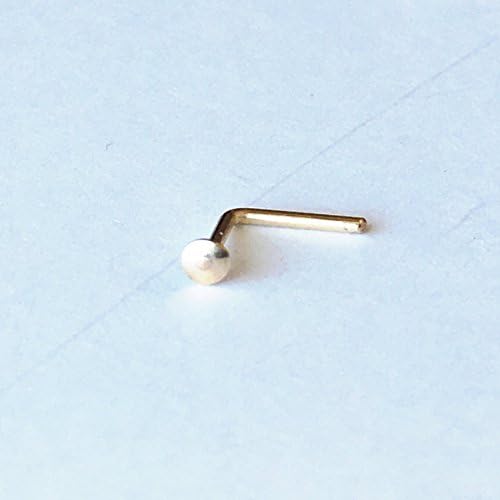 2mm 20g l Bend Cute 14k Gold Filled Nose Stud Ring