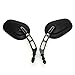 Side Mirrors for Sportster Road King Electra Glide V-ROD Street Bob FXDB Dyna Softail Black Rear view