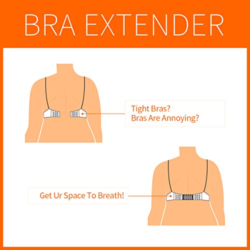Bra Extender 2Hooks/3Hooks/4Hooks Bra Strap Extensions 9Pack(Black,White,Beige) - Thumbnail 7