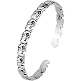 Izpack Good Lucky Elephants Bangle Cuff Bracelet for Women Cute Animal Adjustable Open Stacking Bracelets Fashion Jewelry Gifts Birthday