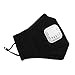 3-Pack Reusable Dust Flu Masks with Replaceable N95 Valve Filters Outdoor Cycling Windproof Mouth Mask PM2.5 Activated Carbon Anti Pollution Pollen Allergy Half Face Masks Respirator for Women Men