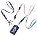 3 Neck Lanyards - Detachable Buckle, Enhanced Model Hook and Quick Release Tether - Ideal for ID Badges, Keys, Cell Phones, USB Sticks, etc. - Strong Nylon - Diamond Shield Cleaning Cloth / Packaging