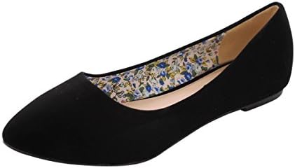 Pazzel - Women's Pointy Nb Flats - Black