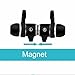 Magnetic Wireless Bluetooth Headphones, Stereo and Bass Earphones with Microphone for Running,Sweatproof Earbuds with Volume Control,Noise Cancelling - Black