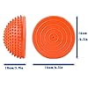 2PCS Hedgehog Balance Pods, Pimples Pilates Ball with Pump, Half Spiky Fitness Domes for Kids Adults Sports, Foot…