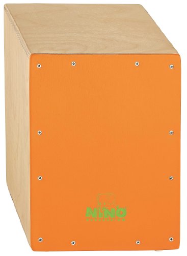 Nino Percussion NINO950OR 13-Inch Birch Cajon, Orange Frontplate