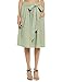 Zeagoo Women's Tie Street Midi Plus Size Pockets Cotton Red Emerald High Waist A Line Skirts