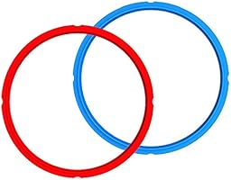 Genuine Instant Pot Sealing Ring 2-Pack - 6 Quart Red/Blue